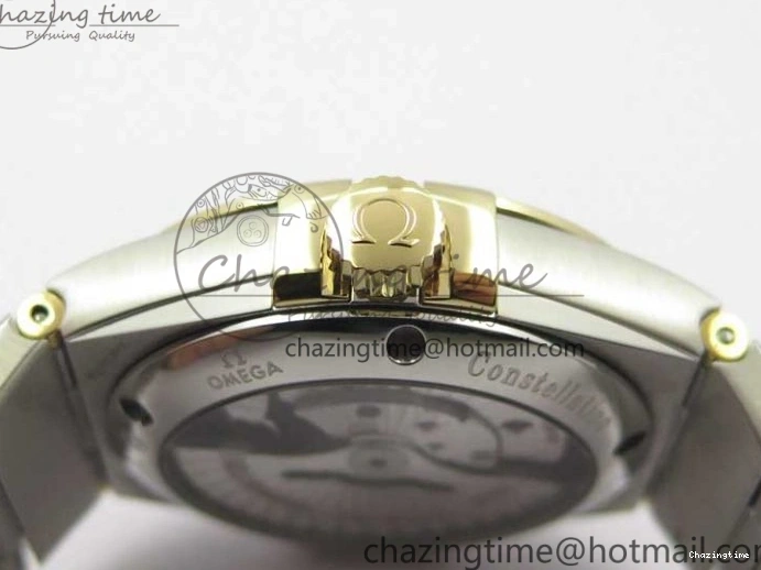 0303 Constellation 38mm SS YG VSF 1:1 Best Edition White Textured Dial on SS YG Bracelet A8500 Super Clone Upgraded 7922